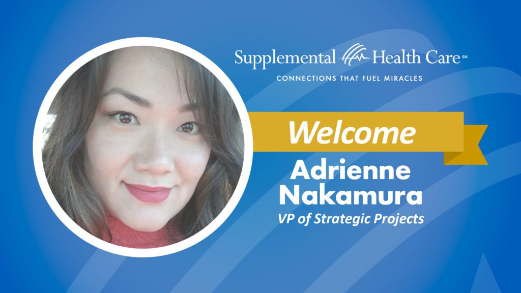 Welcome Adreinne Nakamora as vp of Strategic Projects